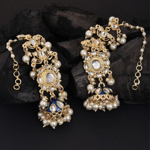 ✨Royal Kundan Pearl Earrings